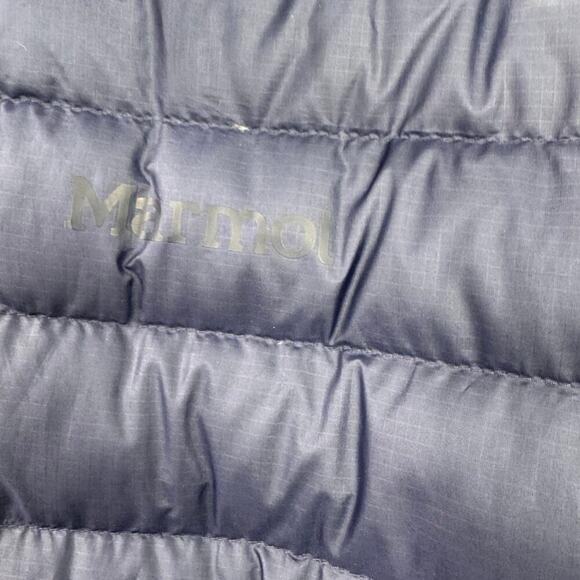 Marmot Men's Highlander Full Zip Down Jacket Arctic Navy Size Medium NWT - Picture 8 of 13